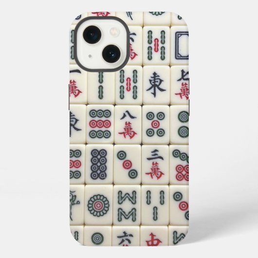 Mahjong Tiles iPhone Hoesje (Achterkant)