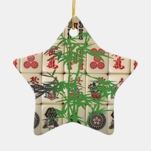 Mahjong tiles keramisch ornament (Voorkant)