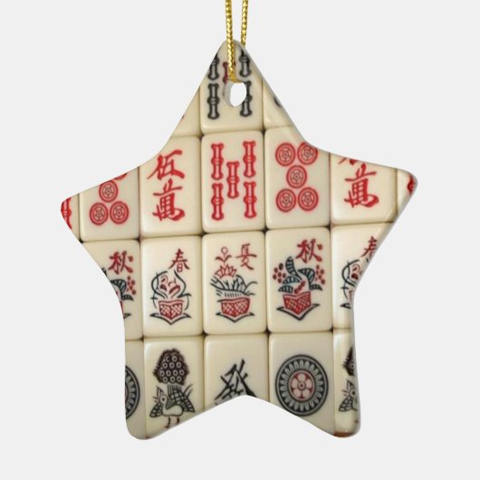 Mahjong tiles keramisch ornament (Links)