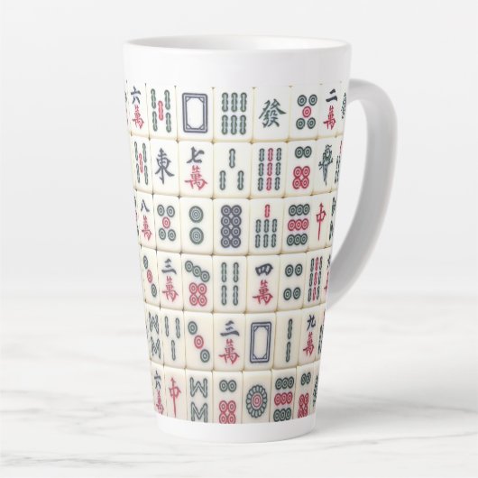 Mahjong Tiles Latte Mok (Rechterhoek)