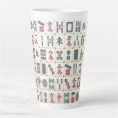 Mahjong Tiles Latte Mok (Voorkant)