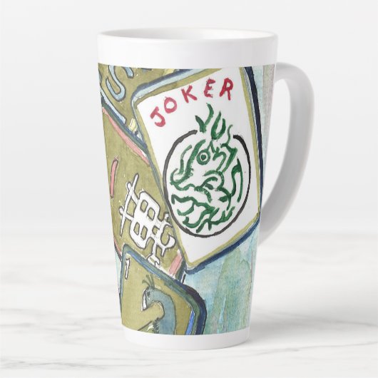 Mahjong Tiles Latte Mok (Rechterhoek)