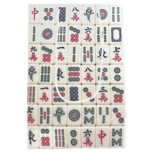 Mahjong Tiles Medium Cadeauzakje (Achterkant)