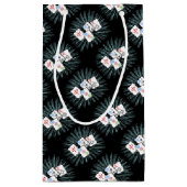 Mahjong Tiles op Black Small Gift Bag Klein Cadeauzakje (Achterkant)