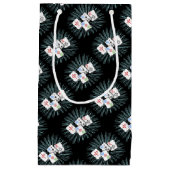 Mahjong Tiles op Black Small Gift Bag Klein Cadeauzakje (Voorkant)