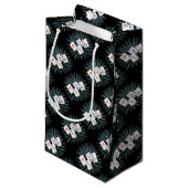 Mahjong Tiles op Black Small Gift Bag Klein Cadeauzakje (Voorkant Gekanteld)