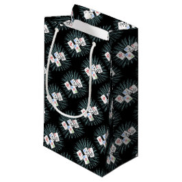 Mahjong Tiles op Black Small Gift Bag Klein Cadeauzakje