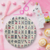 Mahjong Tiles Papieren Bordje (Feest)