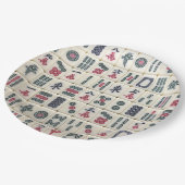 Mahjong Tiles Papieren Bordje (Gekanteld)