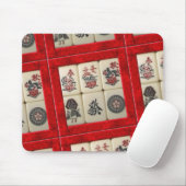 Mahjong tiles red lijsten muismat (Met muis)