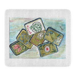 Mahjong Tiles Snijplank