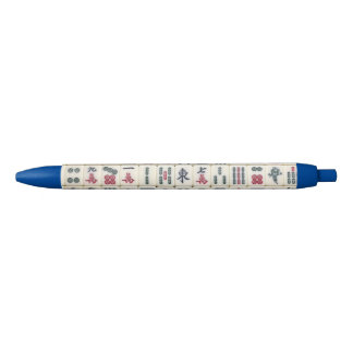 Mahjong Tiles Zwarte Inkt Pen