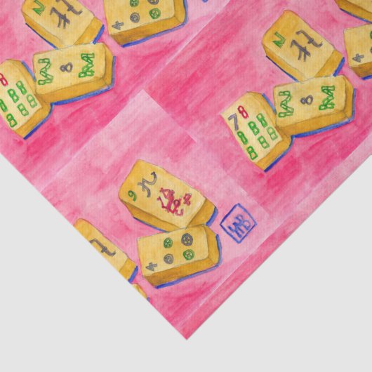 Mahjong Tissuepapier (Detail)