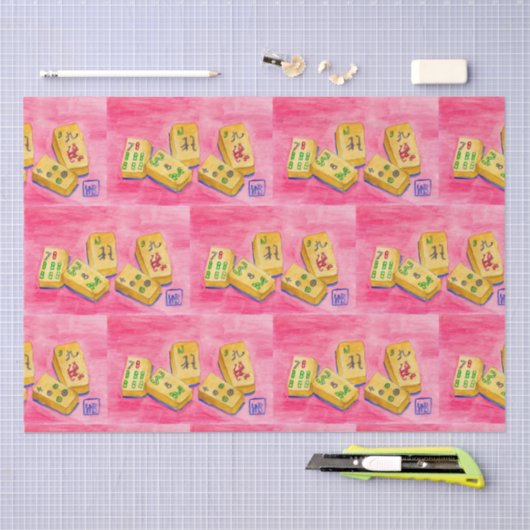Mahjong Tissuepapier (Craft)
