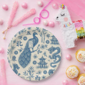 Mahjong Toile Paper Plates Papieren Bordje (Feest)
