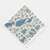 Mahjong Toile Party Napkins Servet (Hoek)