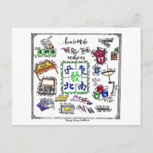 Mahjong Tool Briefkaart