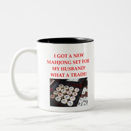 MAHJONG TWEEKLEURIGE KOFFIEMOK (Links)