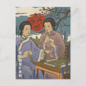 Mahjong Uitnodiging Briefkaart (Voorkant)