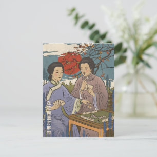 Mahjong Uitnodiging Briefkaart
