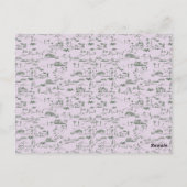 Mahjong uitnodiging met tegels en toilet (Achterkant)