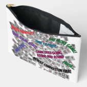 Mahjong Uitspraken Tegels Pouch Zak Etui (Open)