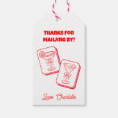 Mahjong Valentijnsfeest Uitnodiging Cadeaulabel (Voorkant)