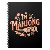 Mahjong verslaafd | Grappige mahjong Notitieboek (Voorkant)