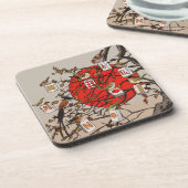 Mahjong Vogels Game Bier Onderzetter (Linkerzijde)