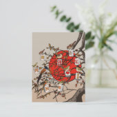 Mahjong Vogels Game Briefkaart (Staand voorkant)