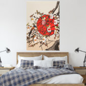 Mahjong Vogels Game Canvas Afdruk (Insitu (Slaapkamer))