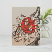 Mahjong Vogels Game Kaart (Staand voorkant)