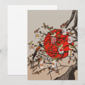 Mahjong Vogels Game Kaart (Voorkant / Achterkant)