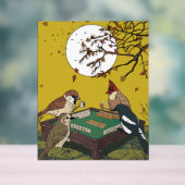 Mahjong vogels spel acryl bord (Neutraal)