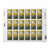 Mahjong vogels spel spelen  etiket (Full Sheet)