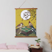 Mahjong vogels spel spelen hangend wandkleed (Slaapkamer)