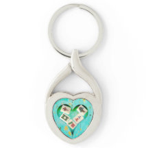 Mahjong vult mijn Heart-sleutelhanger