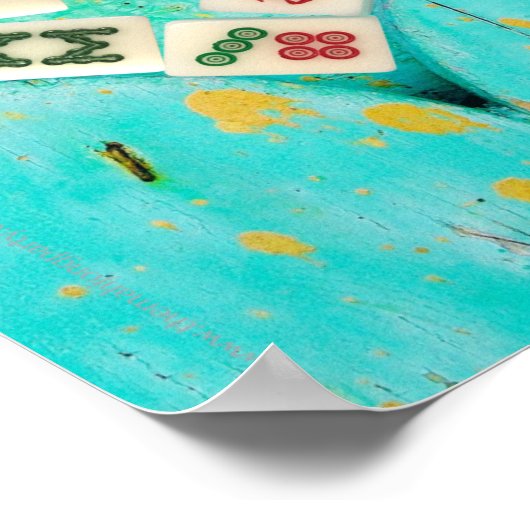 Mahjong vult mijn poster Heart (Hoek)