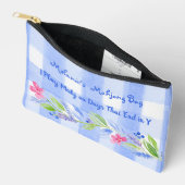 Mahjong Watercolor Bloem Check Rits Tile Dobbelste Etui (Open)