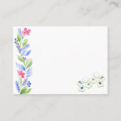 Mahjong Watercolor Flower Plaatskaartje (Voorkant)