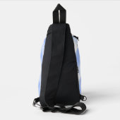 Mahjong Waterverf Bloem Geruite Ritssluiting Dobbe Sling Bag (Achterkant)