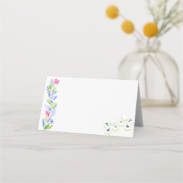 Mahjong Waterverf Bloemplaats Gevouwen Plaats Kaar Plaatskaartje