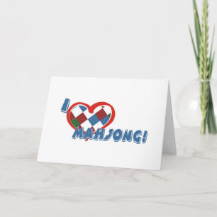 Mahjong wenskaart kaart