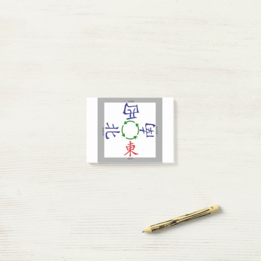 mahjong winds indicator post-it® notes (Op bureau)