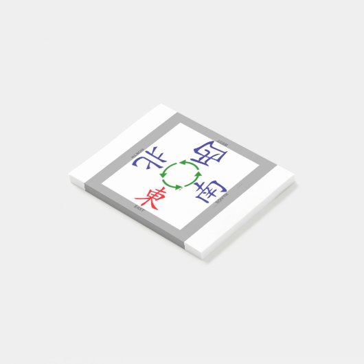 mahjong winds indicator post-it® notes (Schuin)