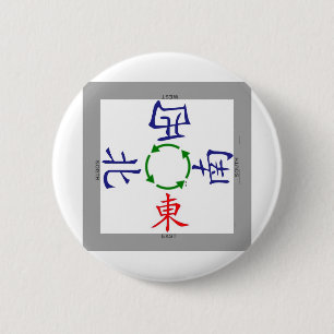 mahjong winds indicator ronde button 5,7 cm