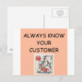 MAHJONG winnaar Briefkaart (Voorkant / Achterkant)