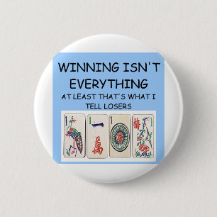 MAHJONG winnaar Ronde Button 5,7 Cm