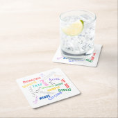 Mahjong woorden papier Onderzetter (Insitu)