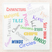 Mahjong Words Onderzetter (Voorkant)